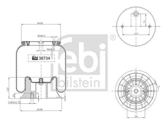 Bellow, air suspension